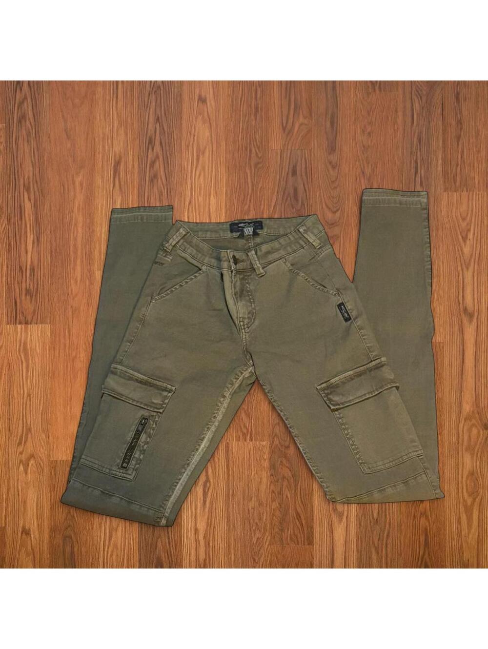 Silver Jeans Women's Khaki and Green Trousers